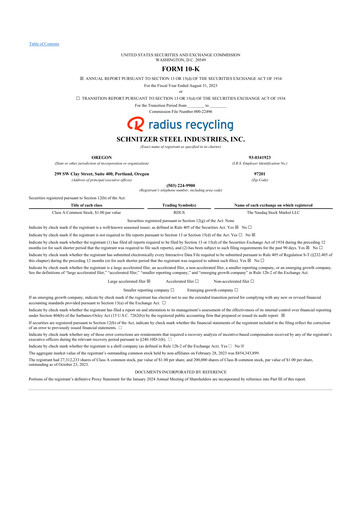 Thumbnail Radius Recycling 10-K Annual Report 2023