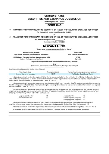 Miniature Novanta 10-Q Rapport trimestriel 2023 