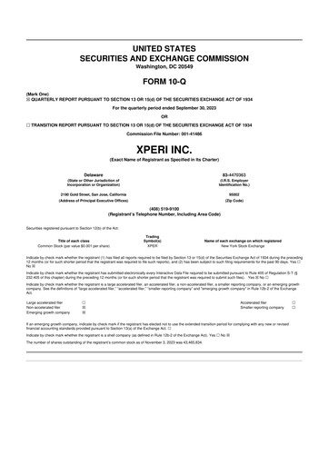 Thumbnail Xperi 10-Q Quarterly Report FY2023 