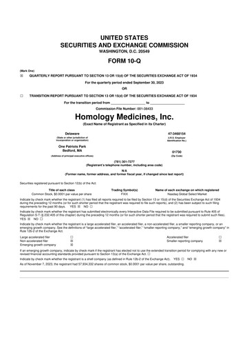 Vorschaubild Q32 Bio 10-Q Quartalsbericht 2023 