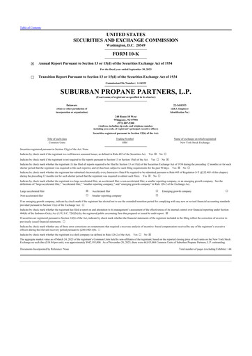 Thumbnail Suburban Propane Partners 10-K Annual Report 2023