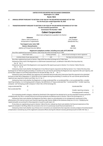 Thumbnail Cabot Corporation
 10-K Annual Report 2023