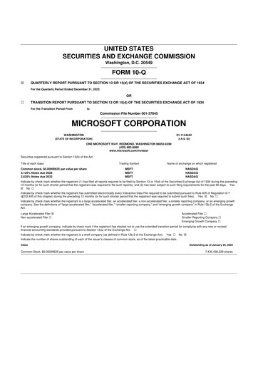 Thumbnail Microsoft 10-Q Quarterly Report FY2024 