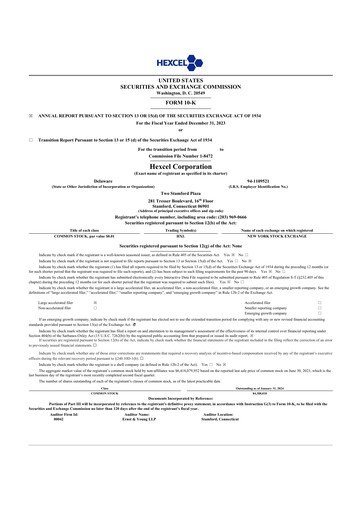 Thumbnail Hexcel
 10-K Annual Report 2023