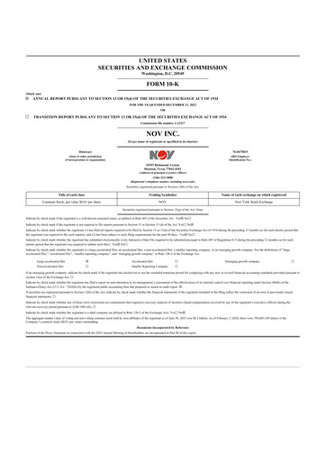 Thumbnail NOV 10-K Annual Report 2023