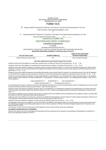 Thumbnail Weyerhaeuser
 10-K Annual Report 2023