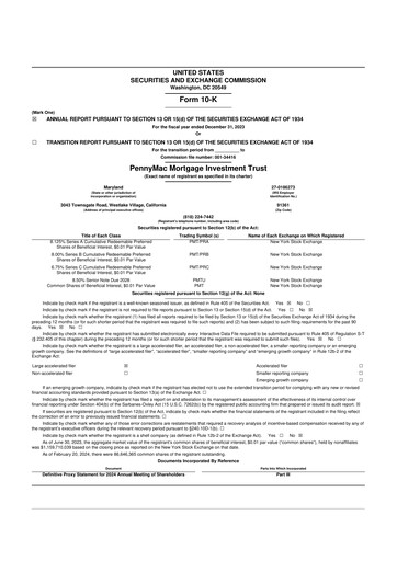 Thumbnail PennyMac Mortgage Investment Trust 10-K Annual Report 2023