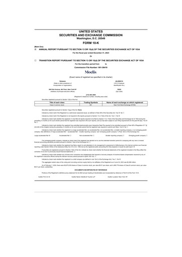 Thumbnail Moelis & Company 10-K Annual Report 2023