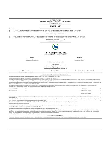 Thumbnail TPI Composites 10-K Annual Report 2023