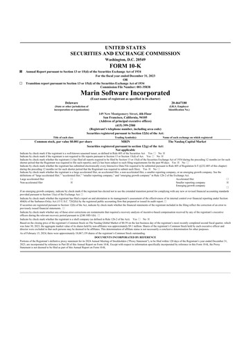 Thumbnail Marin Software 10-K Annual Report 2023