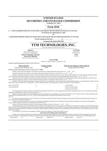 Thumbnail TTM Technologies
 10-K Annual Report 2024