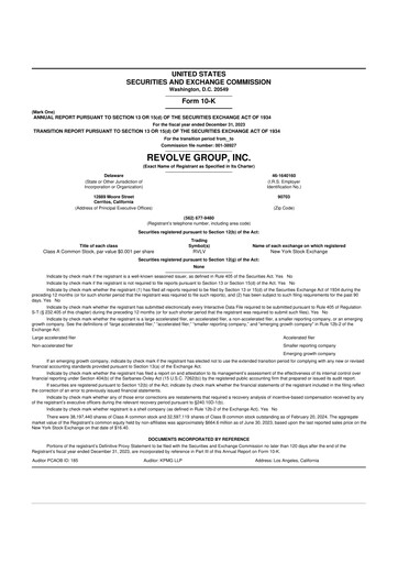 Thumbnail Revolve Group 10-K Annual Report 2023