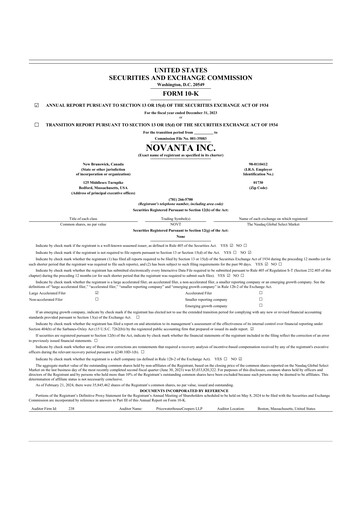 Vorschaubild Novanta 10-K Jahresbericht 2023