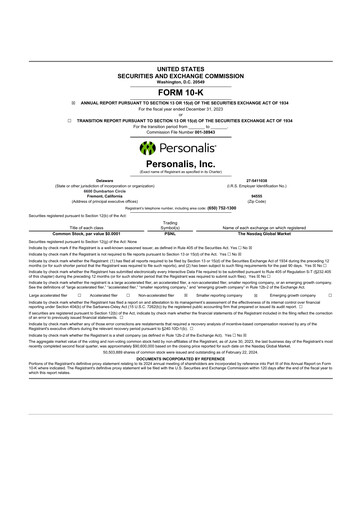 Thumbnail Personalis 10-K Annual Report 2023