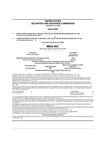 Thumbnail MBIA 10-K Annual Report 2023
