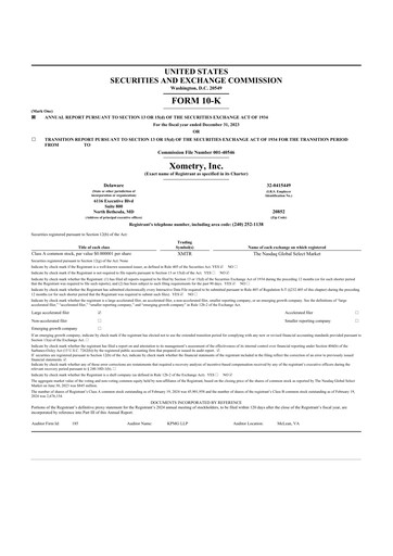 Thumbnail Xometry 10-K Annual Report 2023