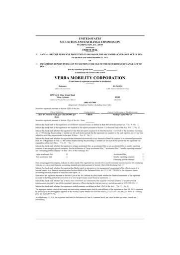 Thumbnail Verra Mobility 10-K Annual Report 2023