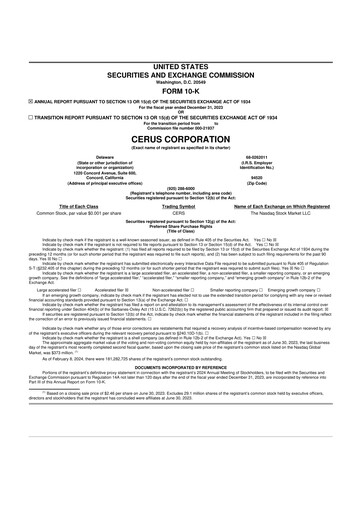 Thumbnail Cerus Corporation 10-K Annual Report 2023