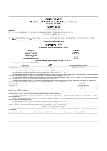 Thumbnail PepGen 10-K Annual Report 2023