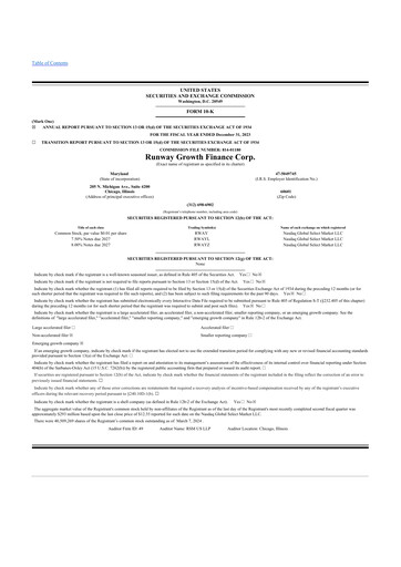 Thumbnail Runway Growth Finance 10-K Annual Report 2023