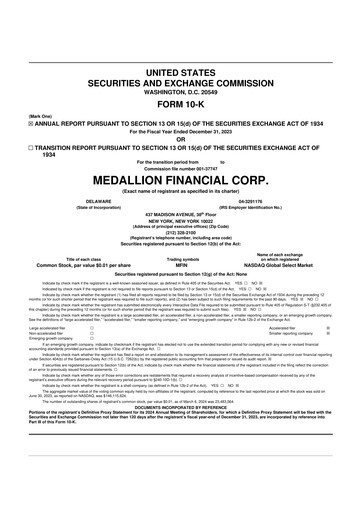 Thumbnail Medallion Financial Corp. 10-K Annual Report 2023