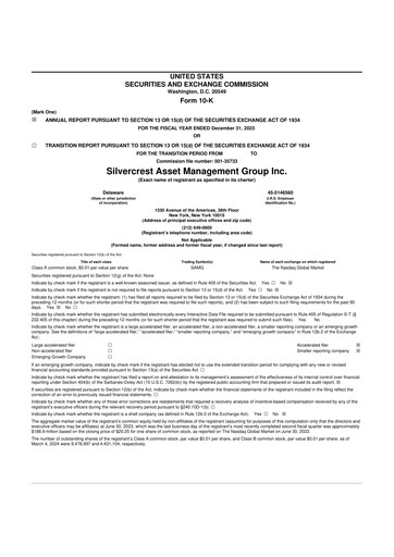Thumbnail Silvercrest Asset Management Group 10-K Annual Report 2023