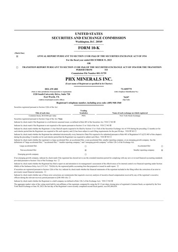 Thumbnail PHX Minerals 10-K Annual Report 2023
