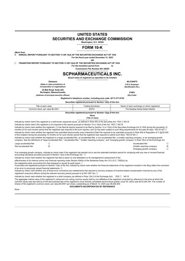 Thumbnail scPharmaceuticals 10-K Annual Report 2023