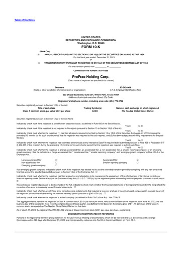 Thumbnail ProFrac 10-K Annual Report 2023