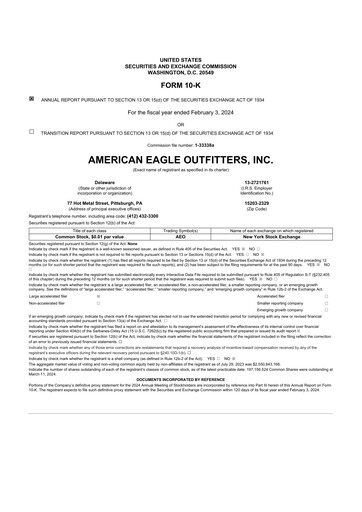 Thumbnail American Eagle Outfitters
 10-K Annual Report 2023