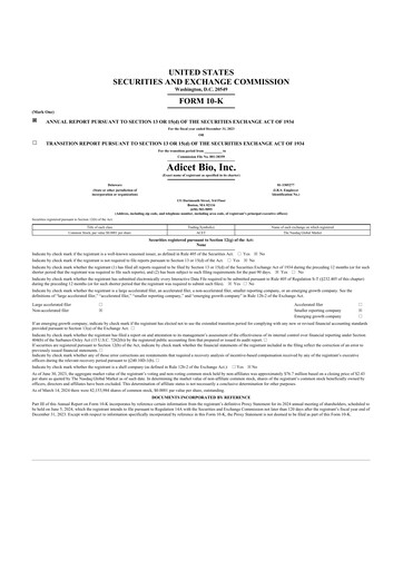 Thumbnail Adicet Bio 10-K Annual Report 2023