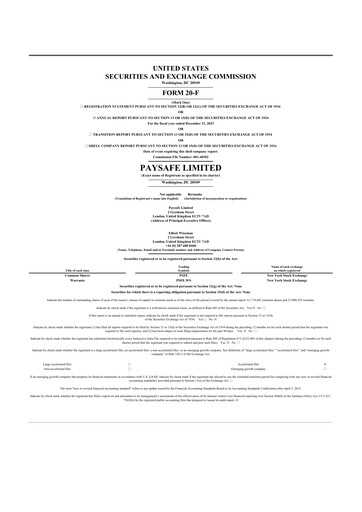 Thumbnail Paysafe 20-F Annual Report 2023