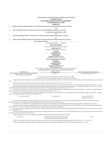 Thumbnail NuCana
 20-F Annual Report 2023