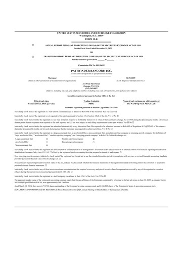 Thumbnail Pathfinder Bancorp 10-K Annual Report 2023