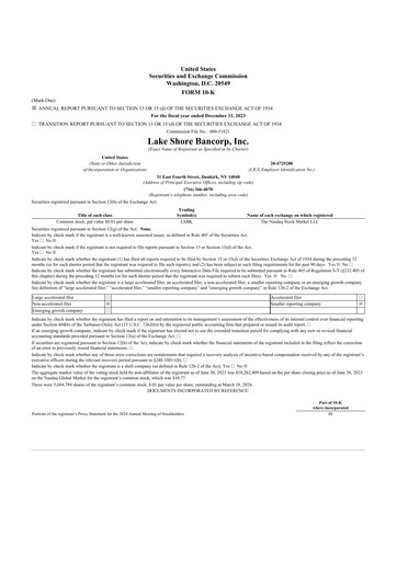 Thumbnail Lake Shore Bancorp 10-K Annual Report 2023