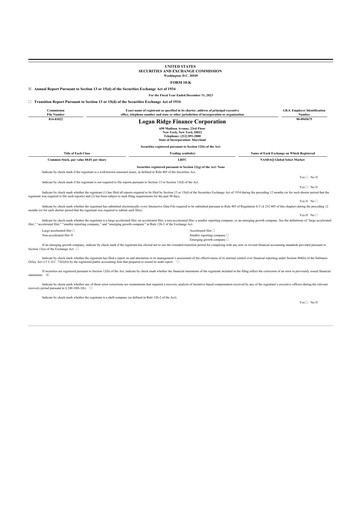 Thumbnail Logan Ridge Finance 10-K Annual Report 2023