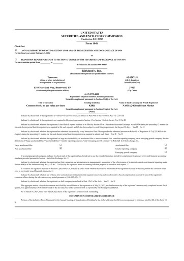 Thumbnail Kirkland's 10-K Annual Report 2023