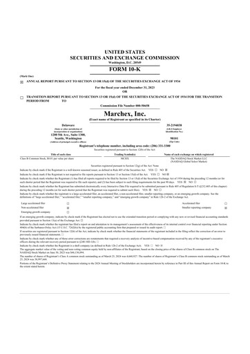 Thumbnail Marchex 10-K Annual Report 2023