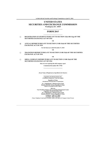 Thumbnail ChipMOS Technologies 20-F Annual Report 2023