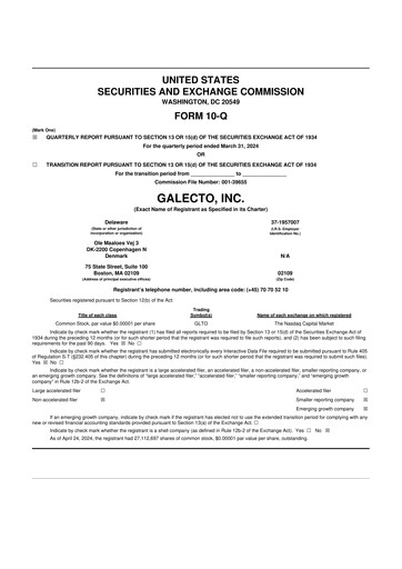 Miniature Damora Therapeutics 10-Q Rapport trimestriel 2024 