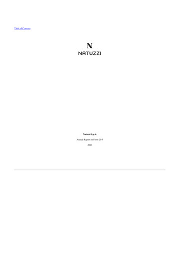 Thumbnail Natuzzi 20-F Annual Report 2023