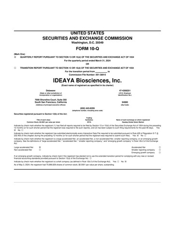 Thumbnail IDEAYA Biosciences 10-Q Quarterly Report FY 