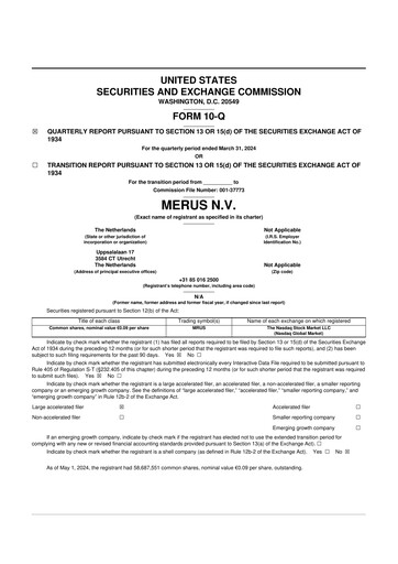 Thumbnail Merus 10-Q Quarterly Report FY2024 
