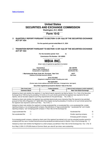 Thumbnail MBIA 10-Q Quarterly Report FY2024 