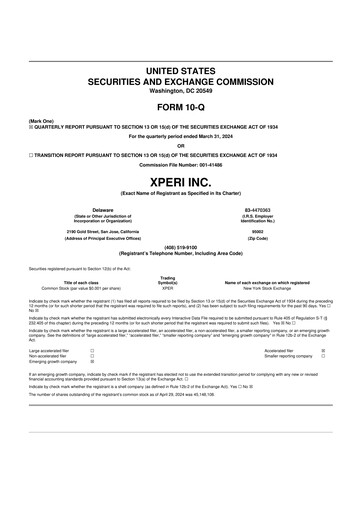 Thumbnail Xperi 10-Q Quarterly Report FY2024 