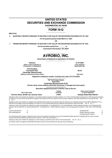 Thumbnail Tectonic Therapeutic 10-Q Quarterly Report FY 