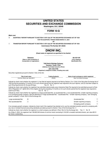 Thumbnail DNOW Inc. 10-Q Quarterly Report FY2024 