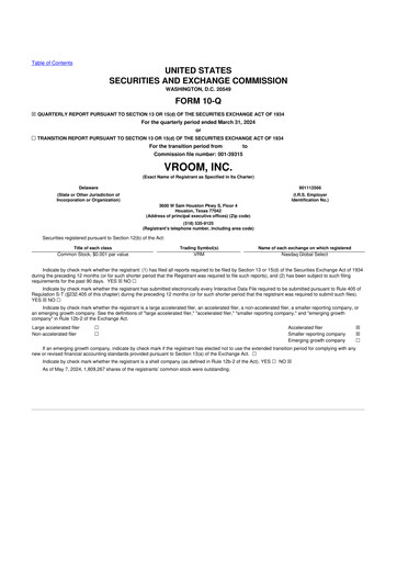 Vorschaubild Vroom 10-Q Quartalsbericht 2024 