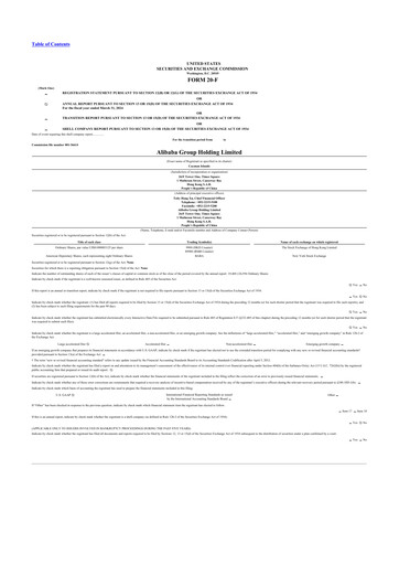 Thumbnail Alibaba 20-F Annual Report 2024