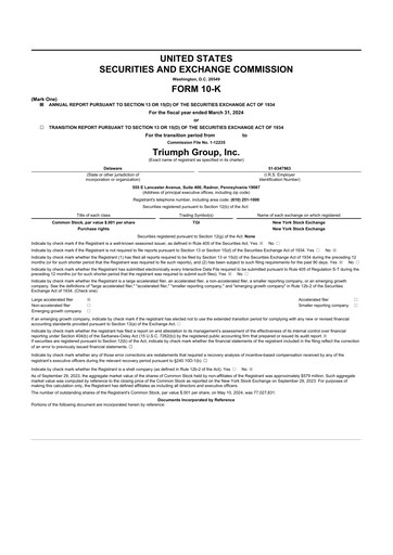 Thumbnail Triumph Group
 10-K Annual Report 2024